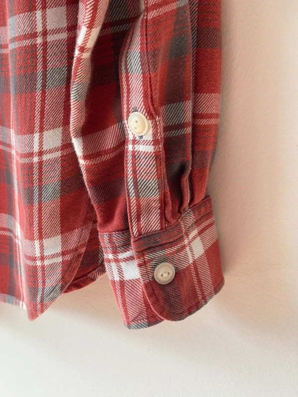 Polo Ralph Lauren Women’s Red Check Shirt Cotton Logo Button Up UK 8