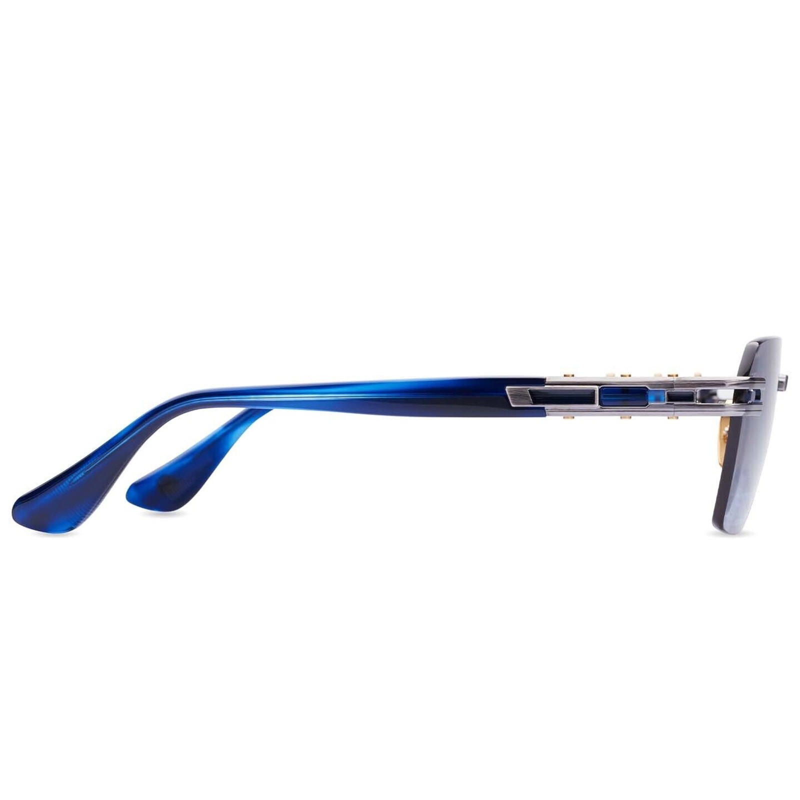 DITA META EVO ONE DTS147-A-02 Antique Silver Blue Swirl Sunglasses AUTHENTIC