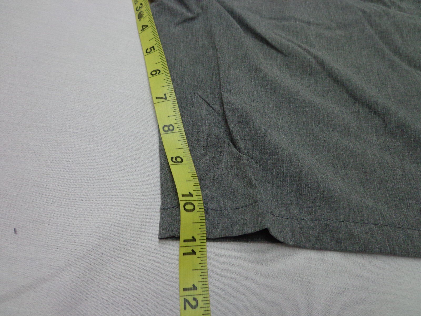 Iron Co Belted Stretch Performance Hybrid Cargo Shorts Heather Gray Size 40