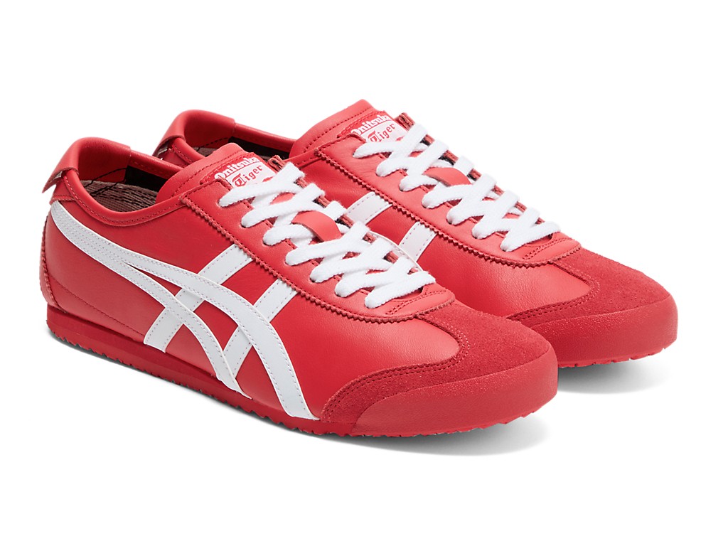 Onitsuka Tiger Genuine MEXICO 66 1183C102 RED / WHITE US Buyer No Import duties