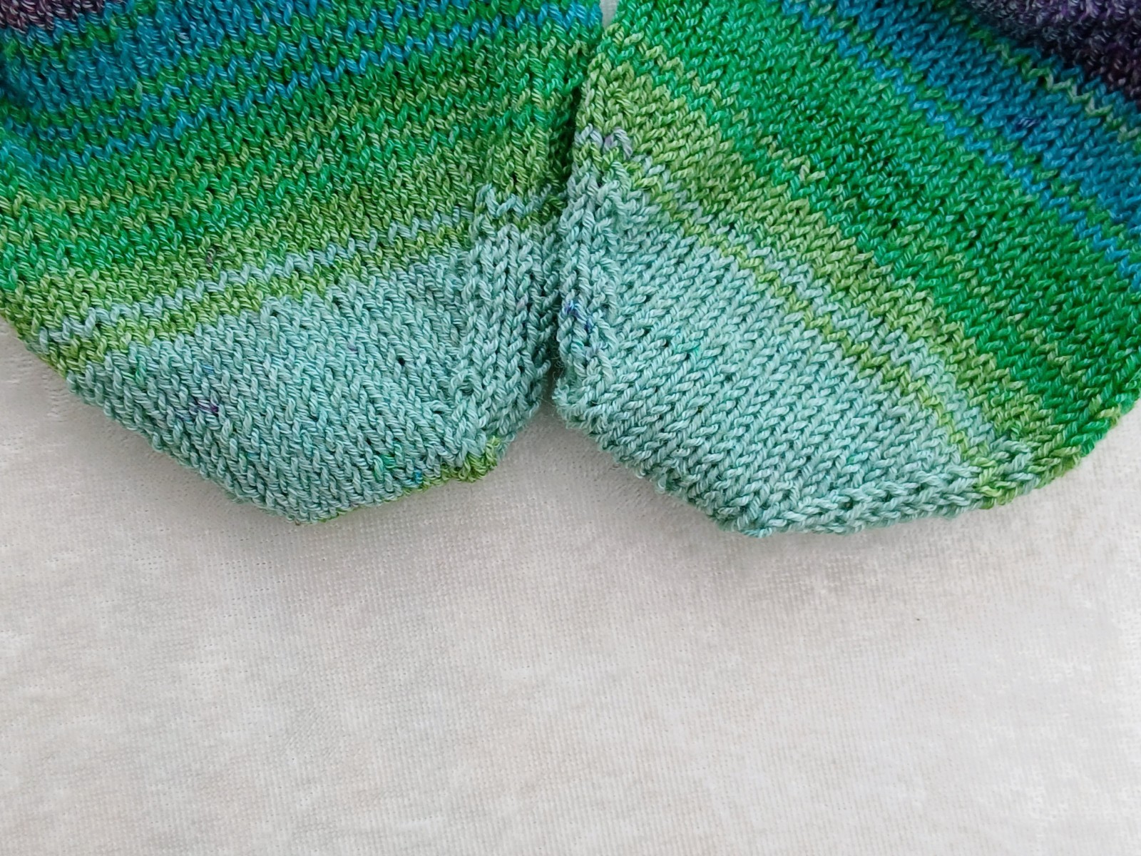 Hand-knitted Adult Socks, Size 5/6, cotton/wool mix, Machine Washable