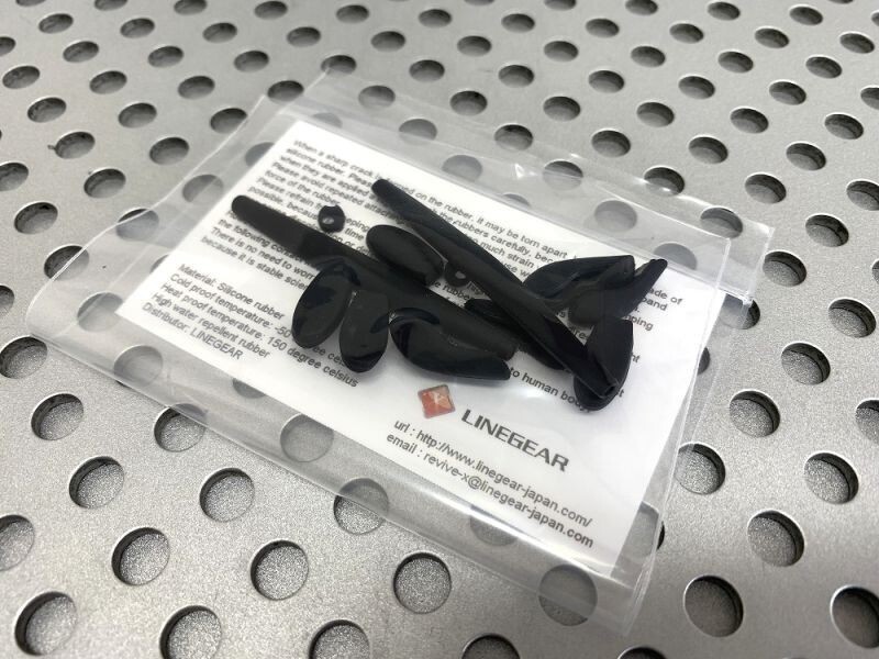 LINEGEAR Complete Replacement Rubber Set for Oakley Juliet – Black [JU-CRS-BK]