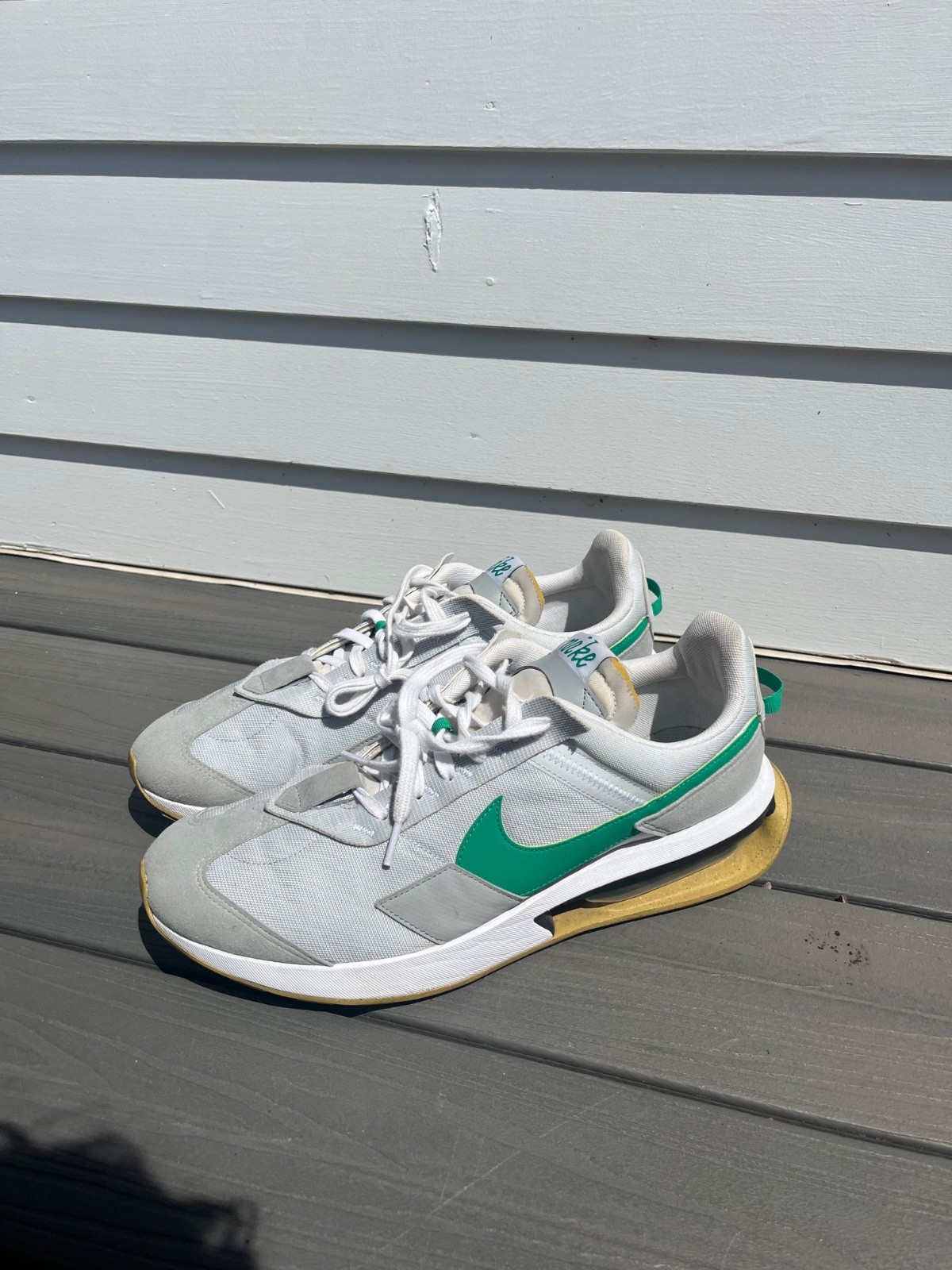 Size 14 – Nike Air Max Pre-Day Pure Platinum Stadium Green