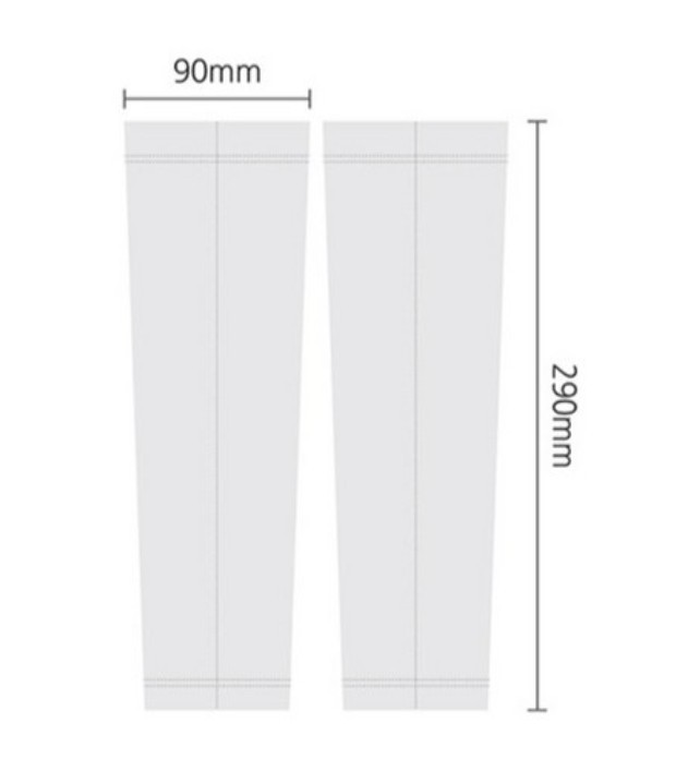 Catch Teenieping Kids Cooling Arm Sleeves UV Protection Heartsping White M Size