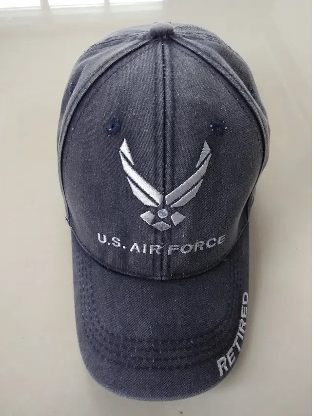 U.S. AIR FORCE WINGS RETIRED BLUE 100% COTTON EMBROIDERED Cap HAT