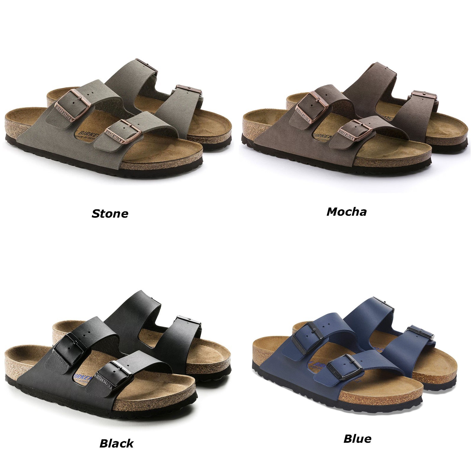 Birkenstock Arizona Soft Footbed Birko-Flor Sandals Unisex Shoes Sizes 6–12