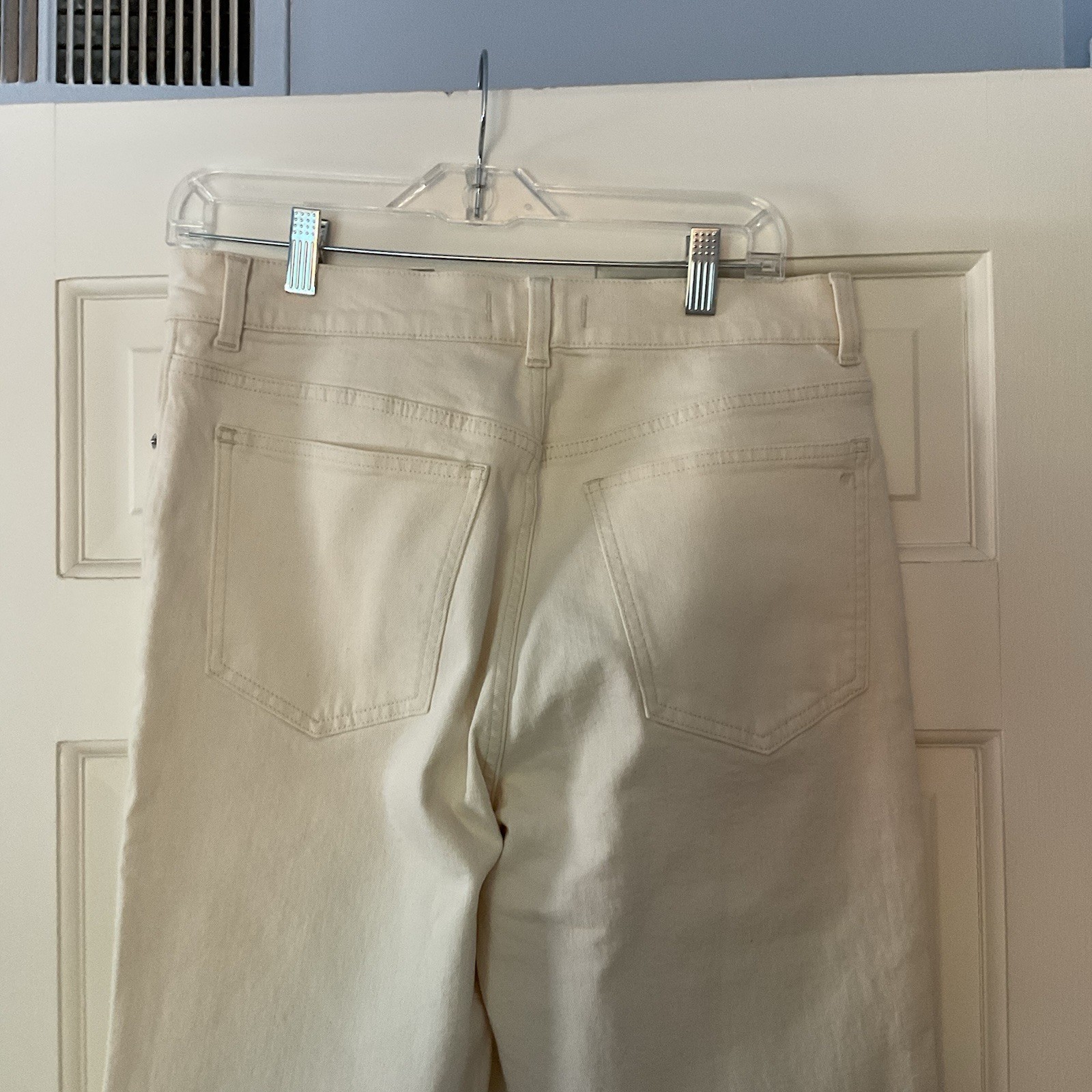 Madewell The Longline Straight Jean Vintage Canvas Ivory 29 NEW Capsule Wardrobe