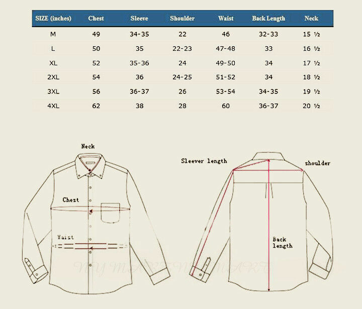 Mens’ Mandarin Collar ( banded collar) Dress Shirt Cotton Blend Style SG01