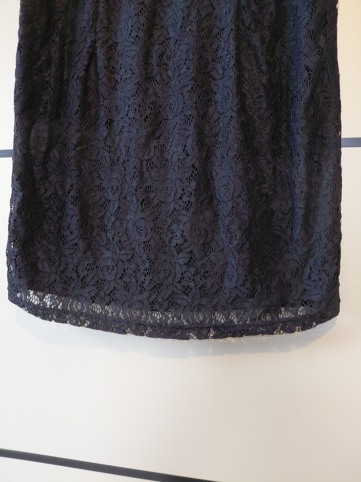 Capsule Black Lined Lace Wrap Top Knee-length Dress Size 18 Bnwt