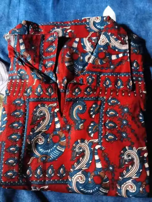 women printed straight sleeves kurta_Printed kurti_daily wear Kurti