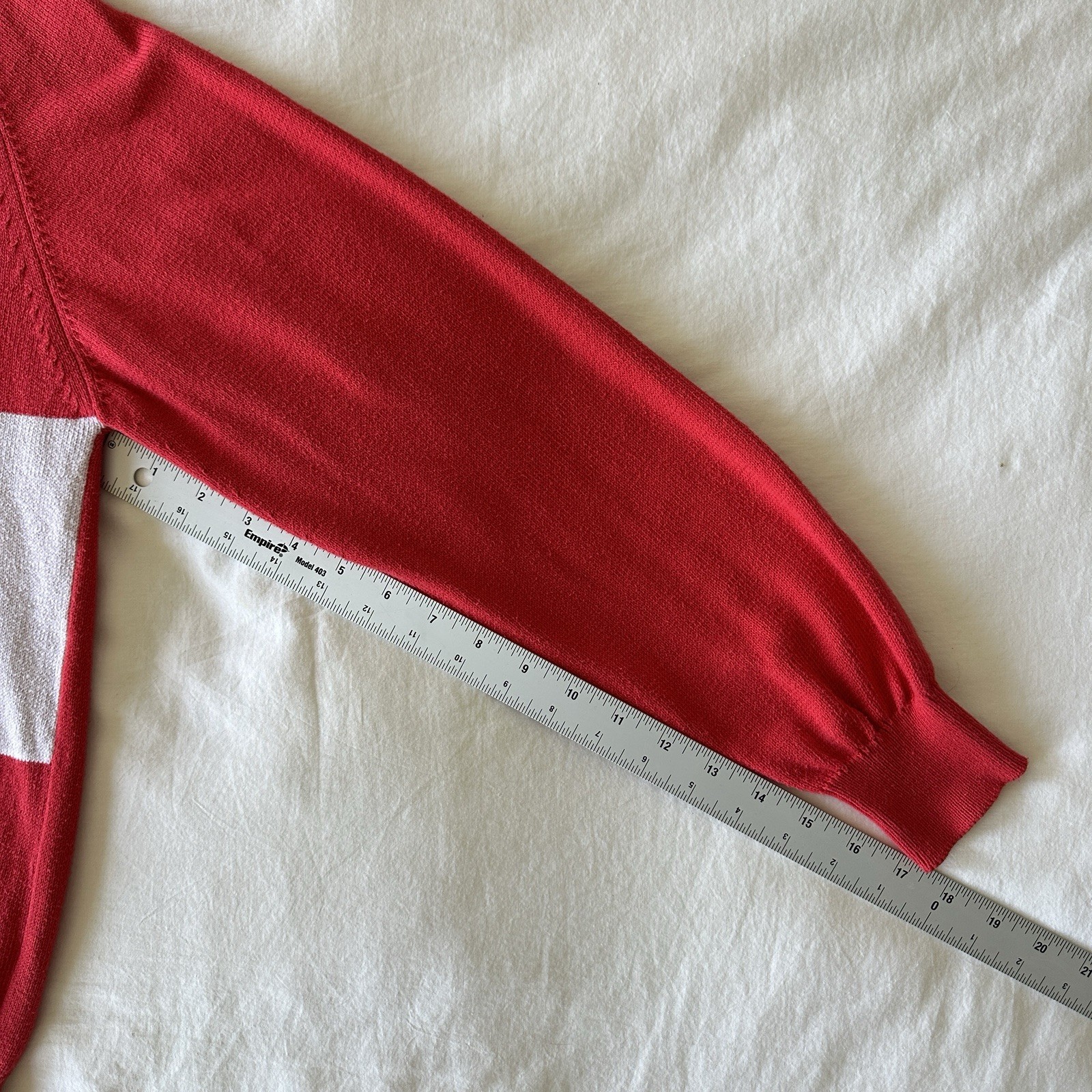 Vintage Titleist Golf Sweater Men’s L Made In Scotland 100% Cotton Red 80s 90s