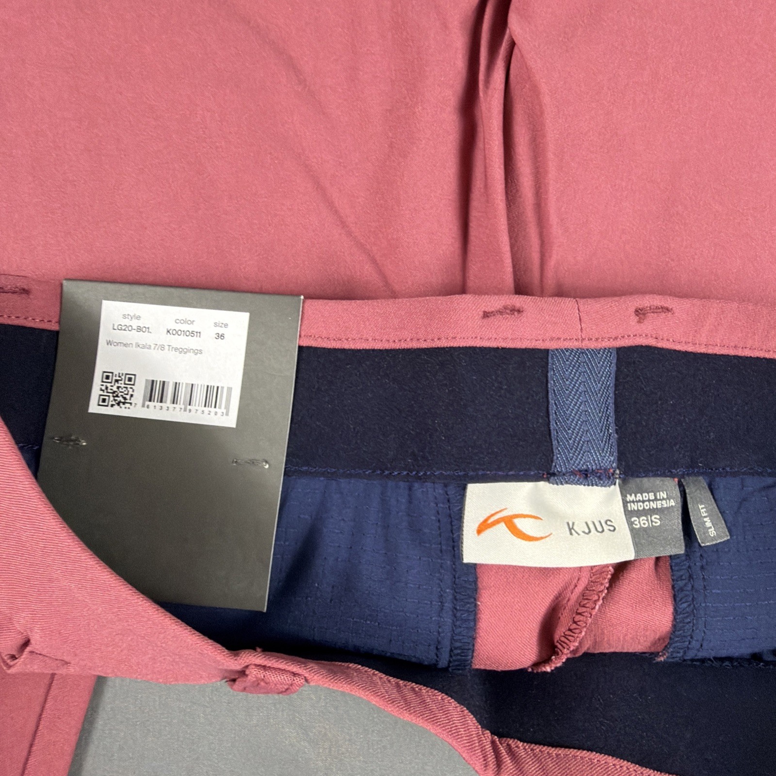 KJUS Womens Golf Pants Ikala Treggings Small Red Plum Viscose Polyamide NWT $180