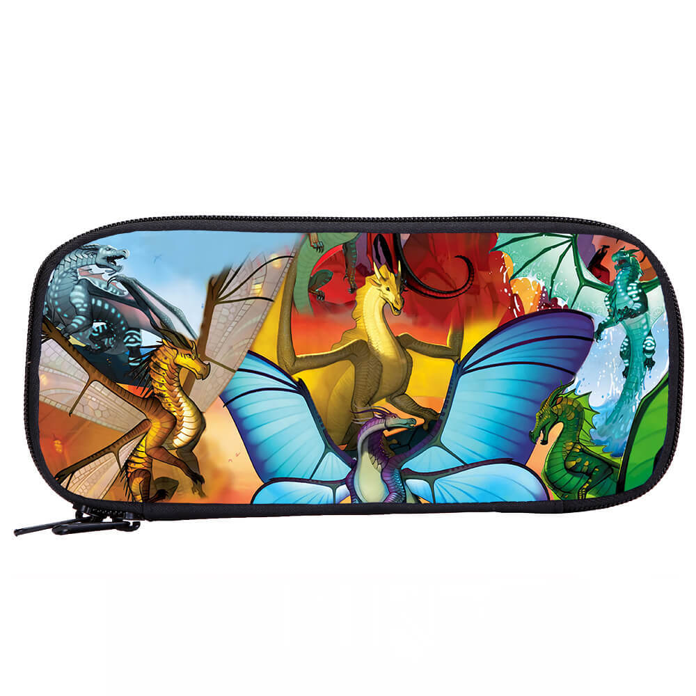 Wings of Fire Cartoon Kids Large School Backpacks Cooler Lunch Bag Pen Case Lot