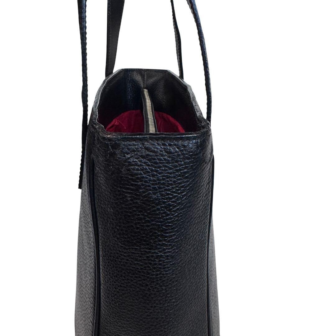 CELINE Tote bag Leather Black Vintage Authentic From Japan