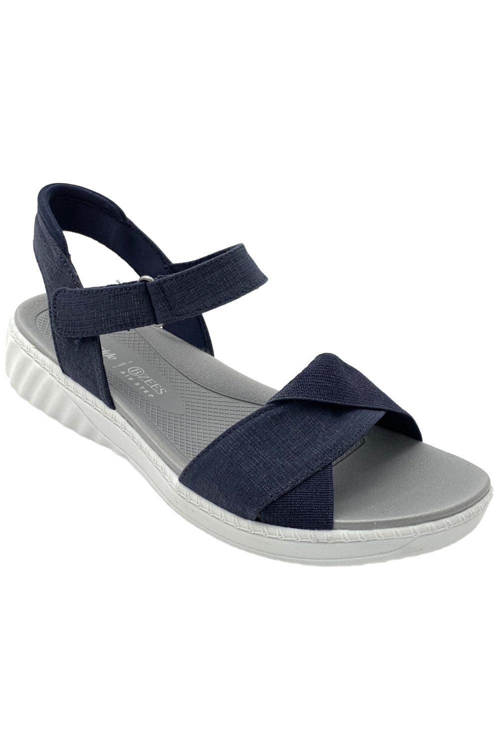 Bzees Women’s Lane Machine Washable Sandal Navy