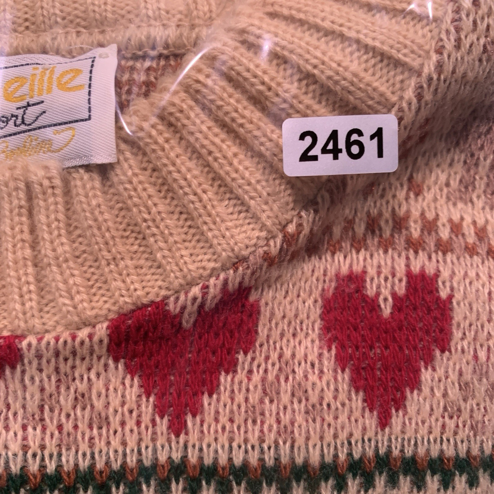 Vintage 80s 90s Womens Fair Isle Novelty Sweater Sz XS/S Holiday Cottagecore