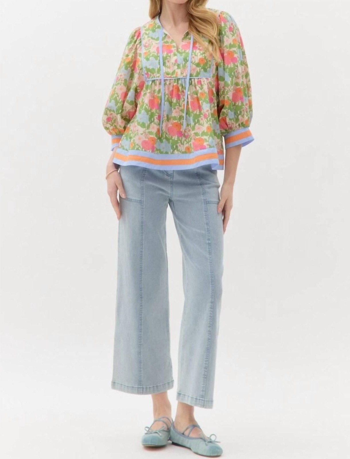 Entro Aurora Floral Top Size L