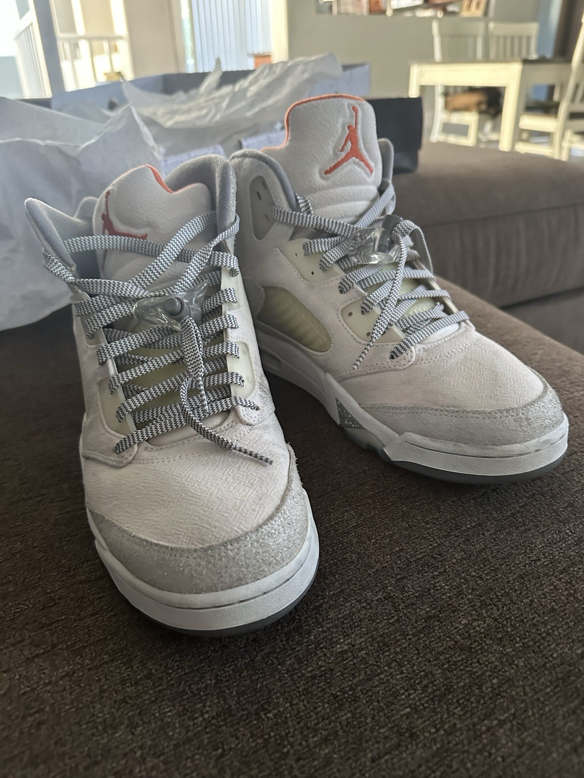 Jordan Air Jordan 5 Retro SE Craft Light Orewood Brown Gray/Orange FD9222-180