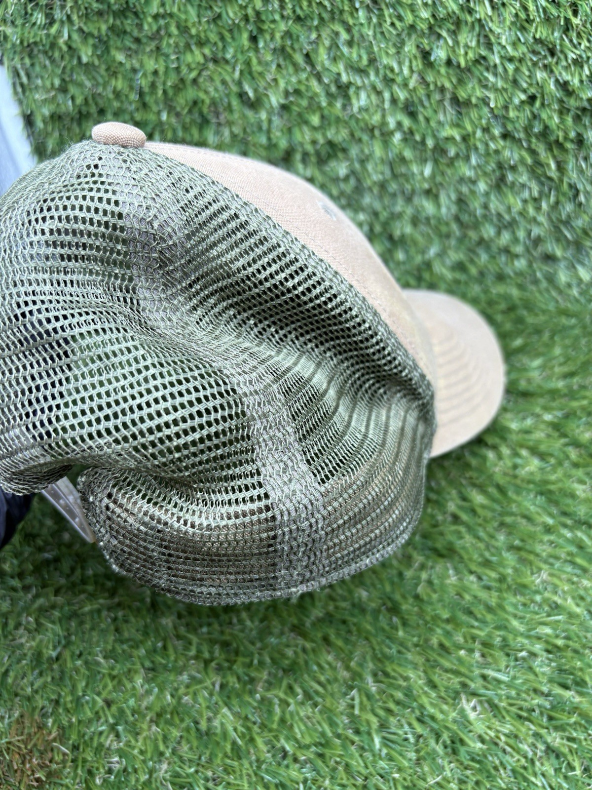 Patagonia Lo Pro Trucker Hat Logo Mesh Cap Seafoam Green and Blue Snapback