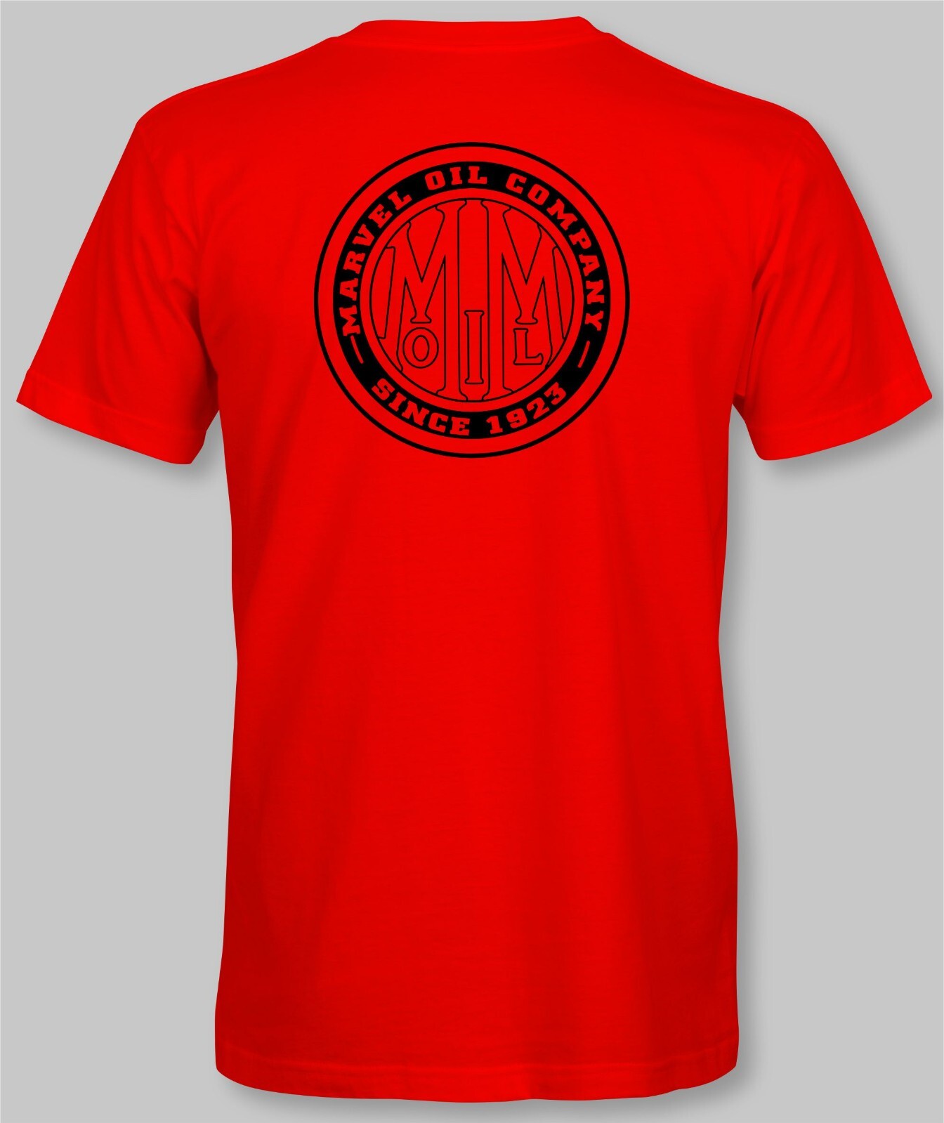 Marvel Mystery Oil Retro T-Shirt 50/50 Cotton Blend james hot rat rod jesse