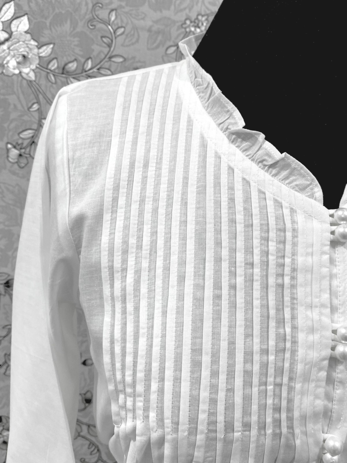 SoieRose Victorian 100% Cotton Nightgown with Pintuck Bodice – SR-1229