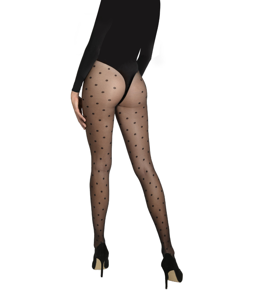 Lyli Polka Dot Sheer Pantyhose 20 Denier Tights by CdR