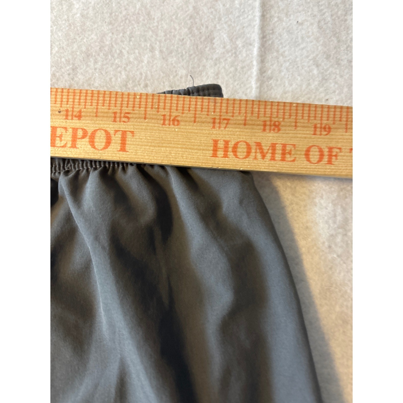 Nike Mens Dri-FIT Running Shorts Charcoal Grey Orange XL Just Do It Waistband
