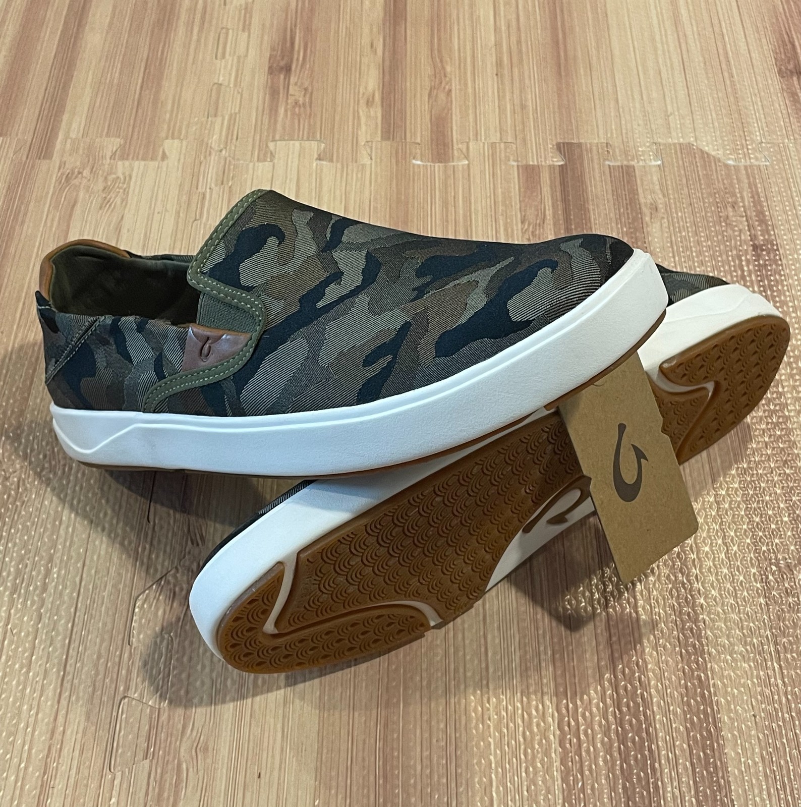 NEW Olukai Lae’Ahi Pa’i Men’s Camo Slip-On Shoes (MSRP:$130)