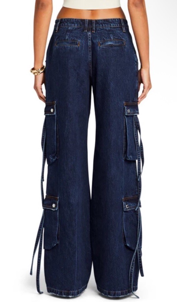 NWT Ser.o.ya Joss Cargo Jean in Deep Sea! Size 29 – Run big – MSRP $348