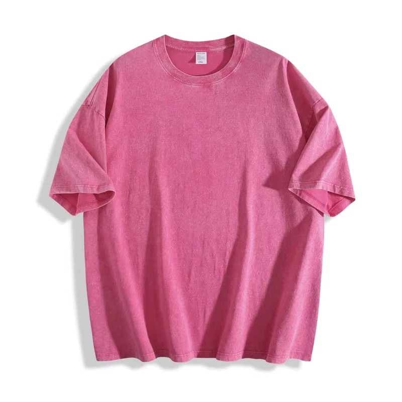 Vintage Washed T Shirt Men Women Oversized Tee 100% Cotton Casual Streetwear