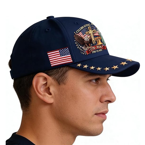 America 250th Anniversary Baseball Cap 1776–2026 USA Patriotic Hat Adjustable US
