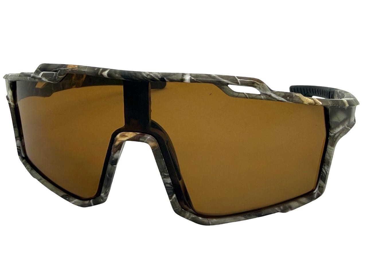 Sporty Military Tactical Fishing Hunting Wrap SUN GLASSES Large Camouflage Frame