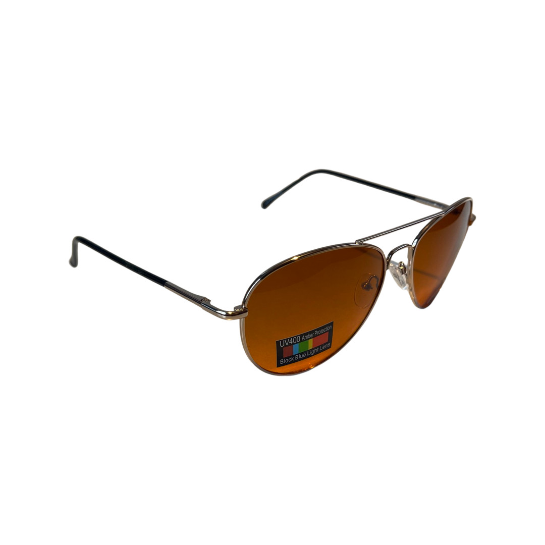 THE HANGOVER 2 Movie Aviator Sunglasses Blue Blocker Polycarbonate Amber Lens