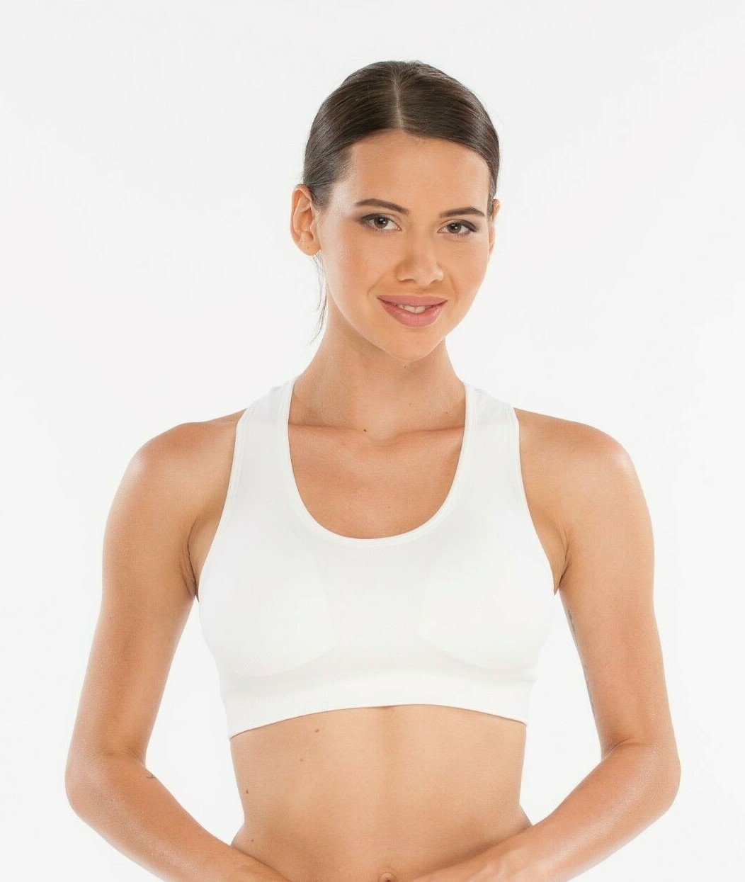 Padded 2 Pack High Impact Seamless Sports Bra Active Wear / Work Out,Gym &Yoga,