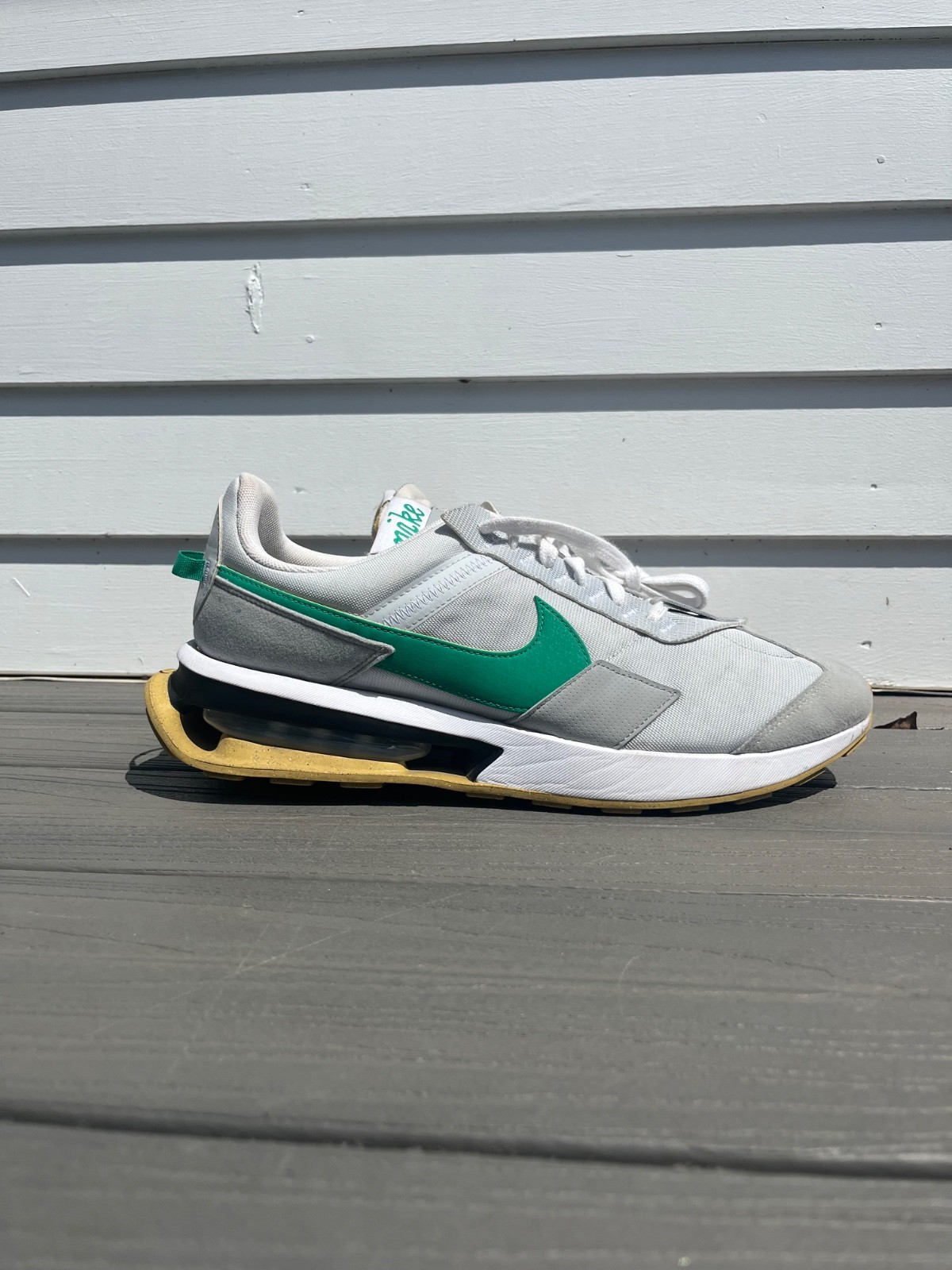 Size 14 – Nike Air Max Pre-Day Pure Platinum Stadium Green