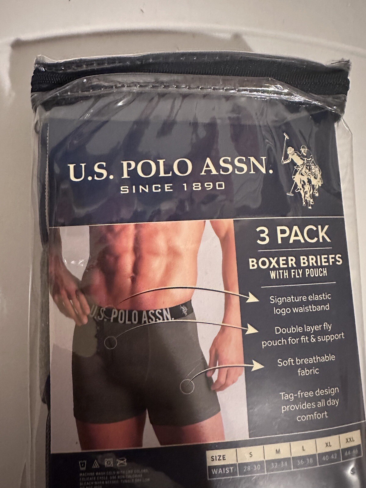 3PK STRETCH BOXER BRIEFS – Large