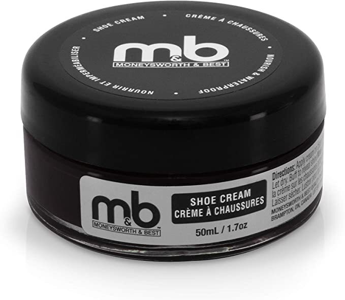 Moneysworth Best Boot & Shoe Cream Polish 50ml 1.7oz with/ without dauber brush