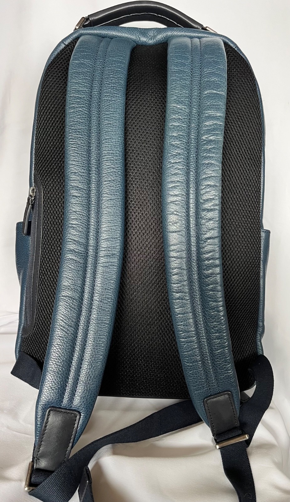 Coach Camden Leather Backpack Blue & Black F71060 Excellet! Unisex