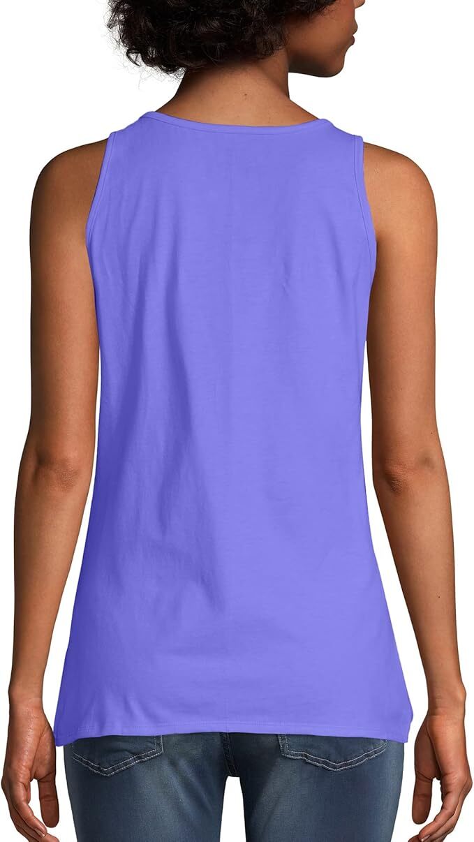 Hanes Scoop Neck Tank Top Sleeveless Lightweight Essential Women