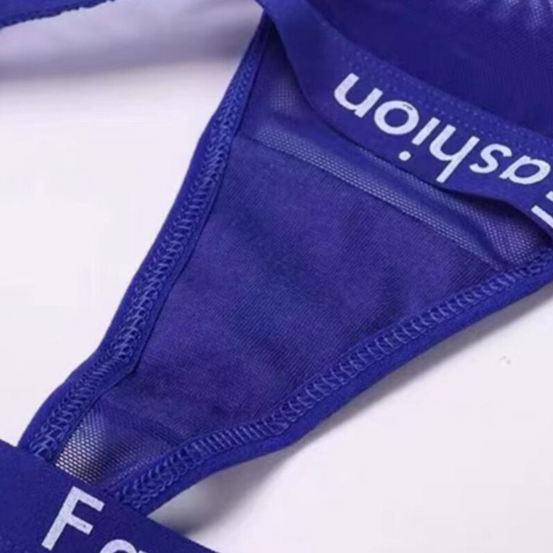 6 Packs Lot Womens Sexy Panties Thong G string High Cut Sheer Ladies Underwear