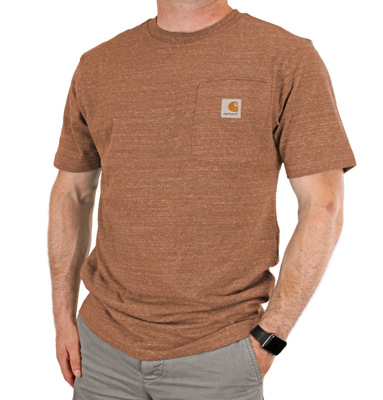 Carhartt Men’s Big & Tall T-Shirt, Heavyweight Loose Fit Short Sleeve Pocket Tee