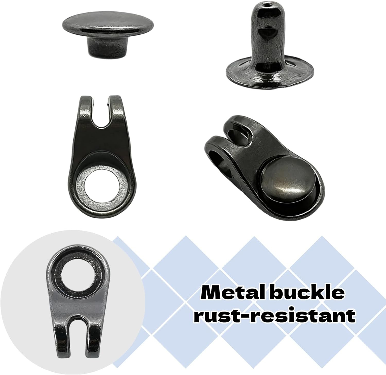 30-Piece Boot Eyelet Repair Kit for Hiking and Outdoor Footwear Maintenance