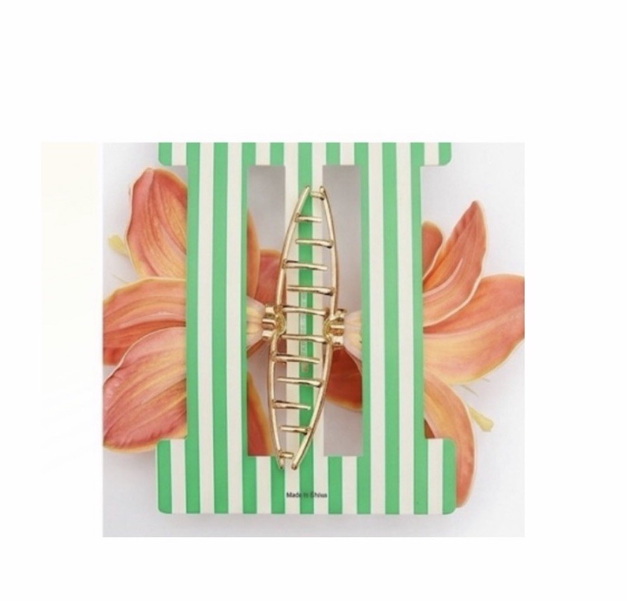 NWT ⚜️🧡⚜️ Piper K Orange Lilly Flowers Hair Claw Clip