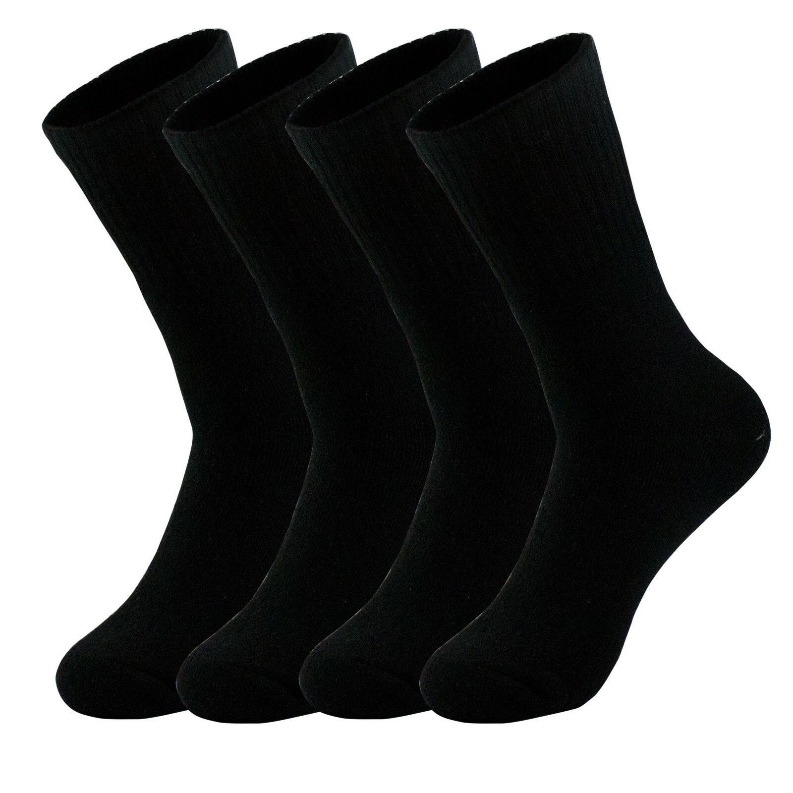 Lots 3-12 Pair Mens Black Crew Athletic Sports Work Cotton Socks Size 9-11 10-13