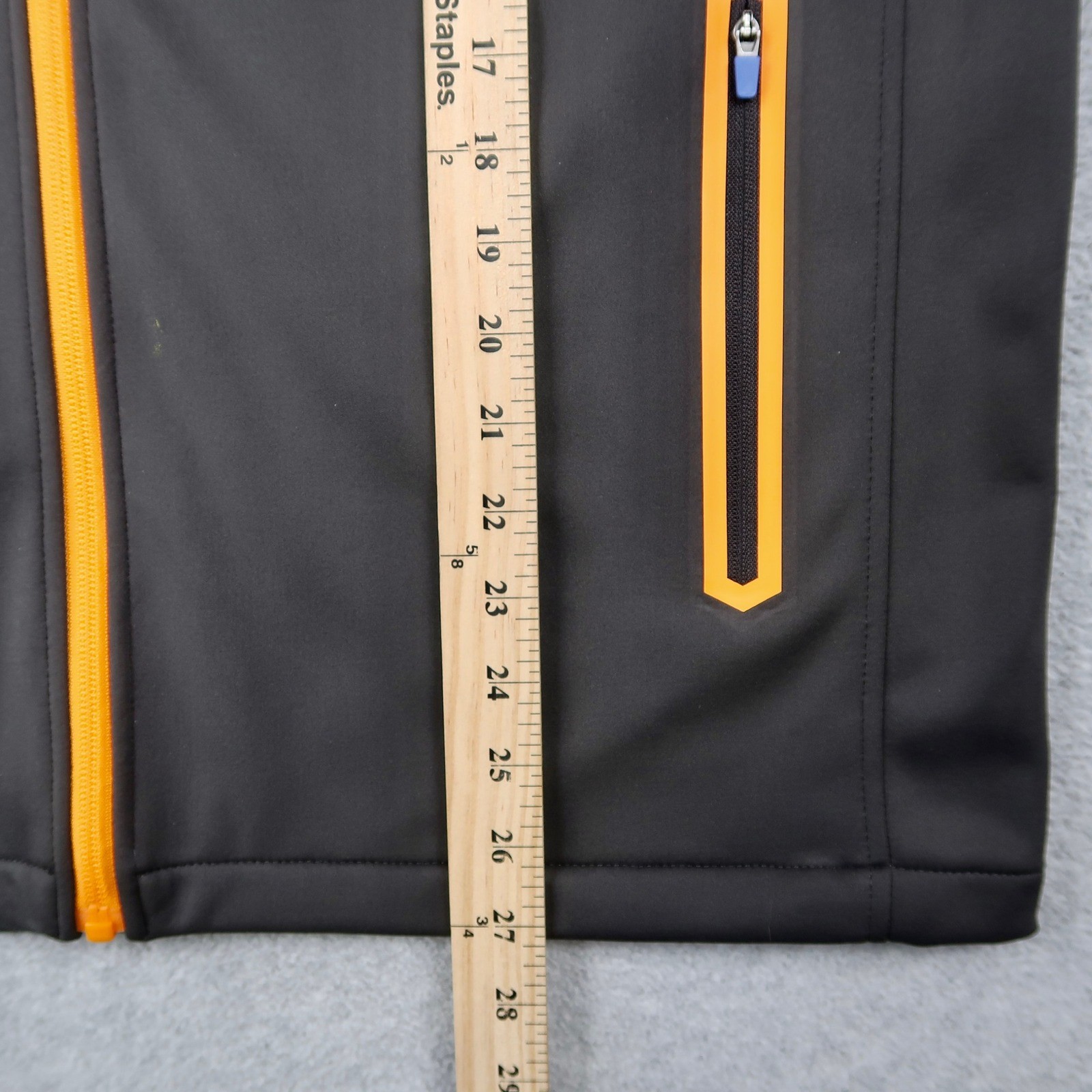 McLaren Formula 1 Team Mens Softshell Vest Charcoal Grey Orange Hilton L Large