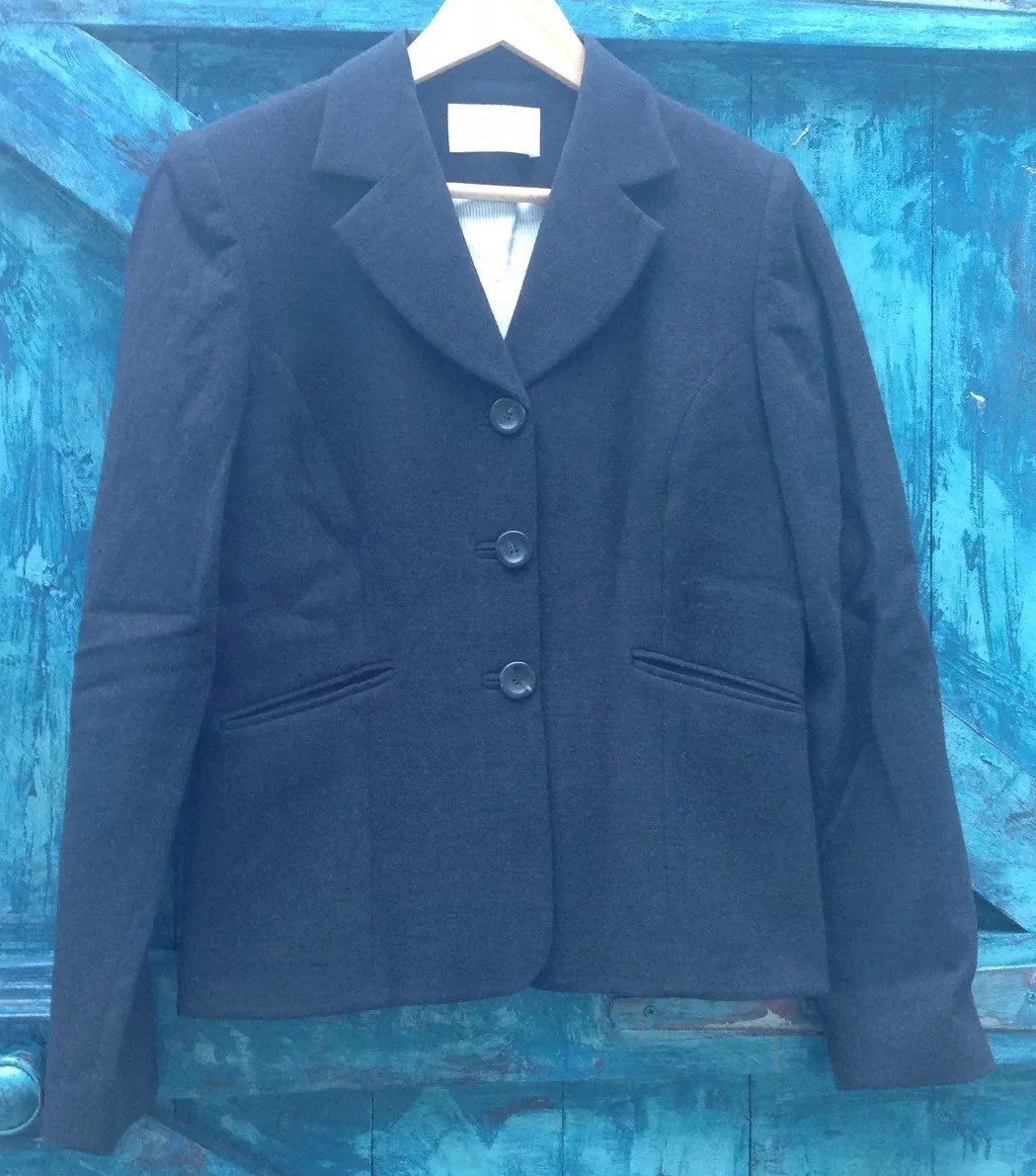 Womens Jacket Size 14 Designer Ronit Zilkha Grey Wool VGC WORN ON FILM INC UK PP