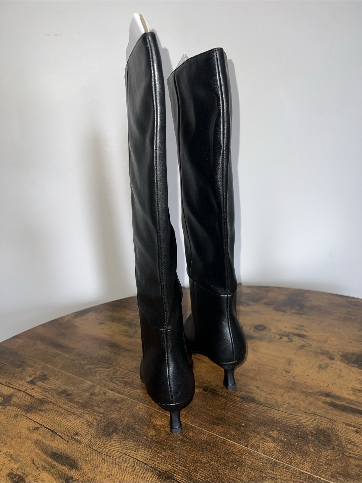 Madden NYC W MNYC Kitten Boot WC Comfort Foam Insole Extended Calf Black Size 9