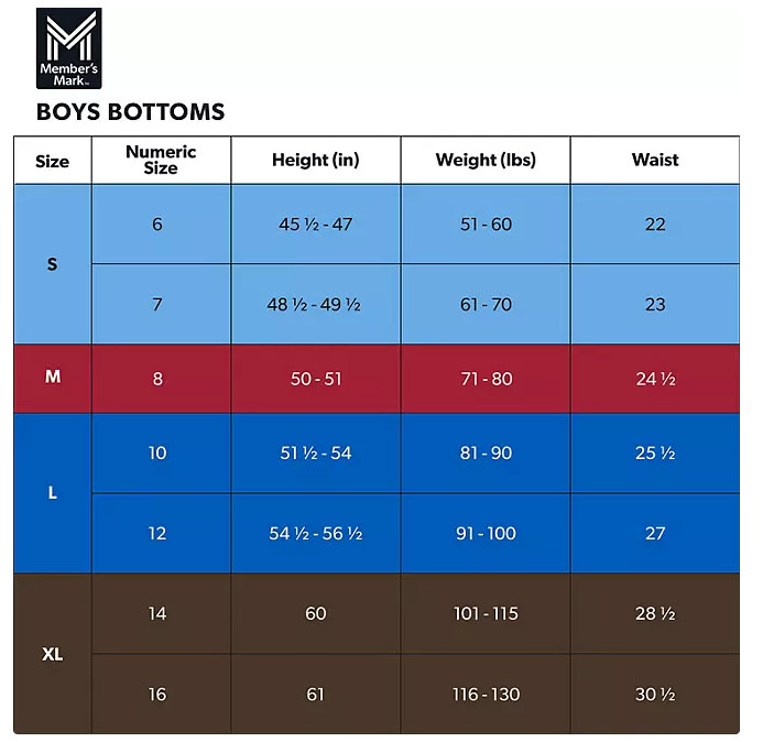 Member’s Mark Boys Pockets Durable Comfortable Tech Short