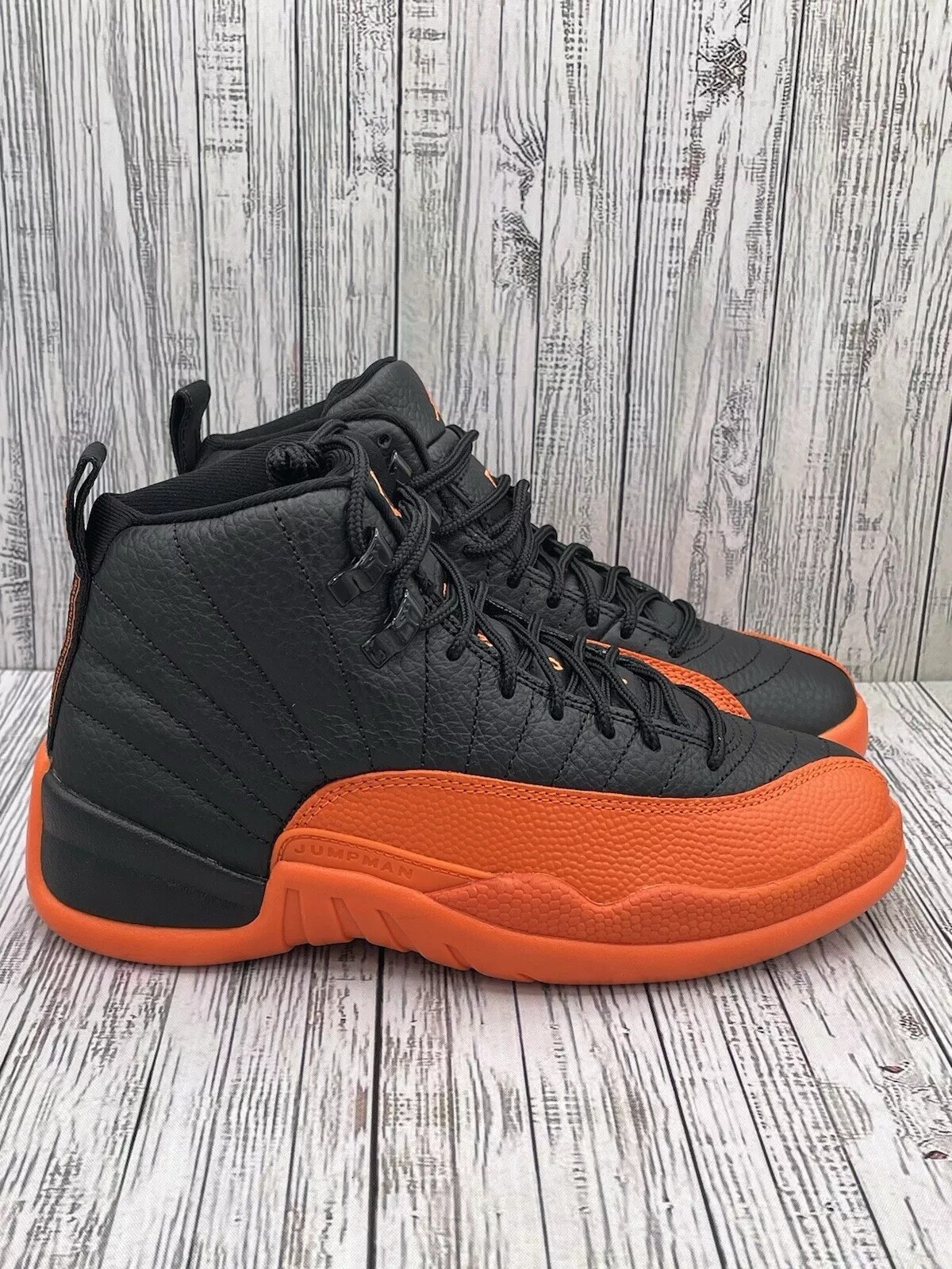 Size 9-13 Nike Air Jordan 12 Brilliant Orange Basketball Mens Shoes