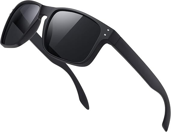 Tac Polarized Square Sunglasses for Men Women Driving Sports UV400 Sun Glasses